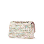 Pink Leather Chanel Crossbody Bag