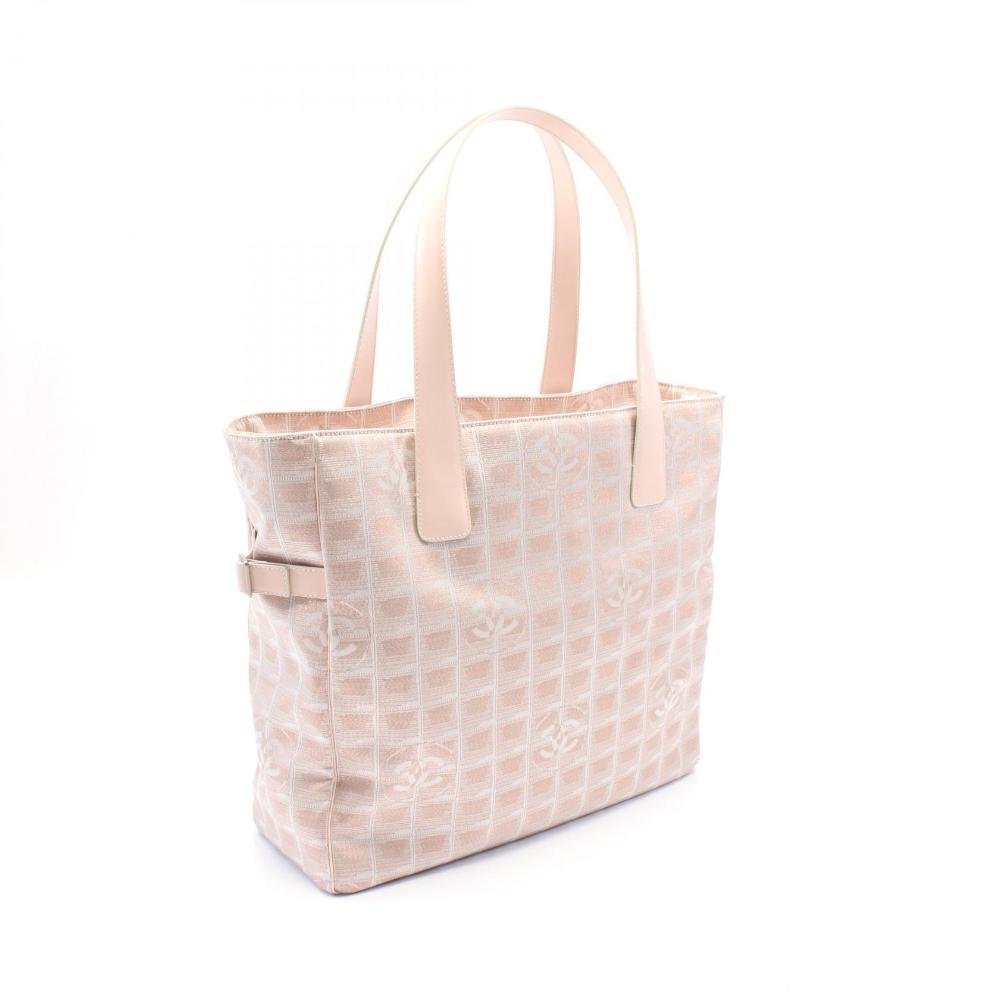 Pink Leather Chanel Travel Line