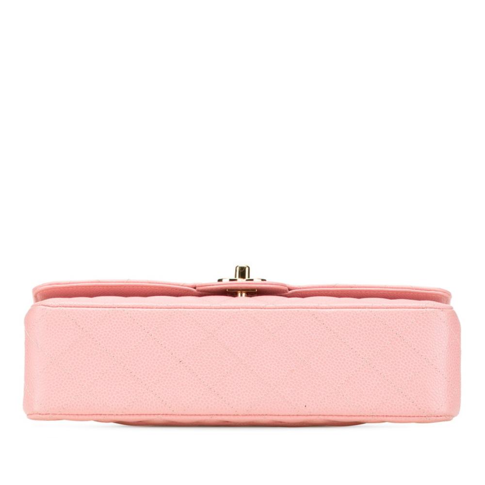 Pink Leather Chanel Flap Bag