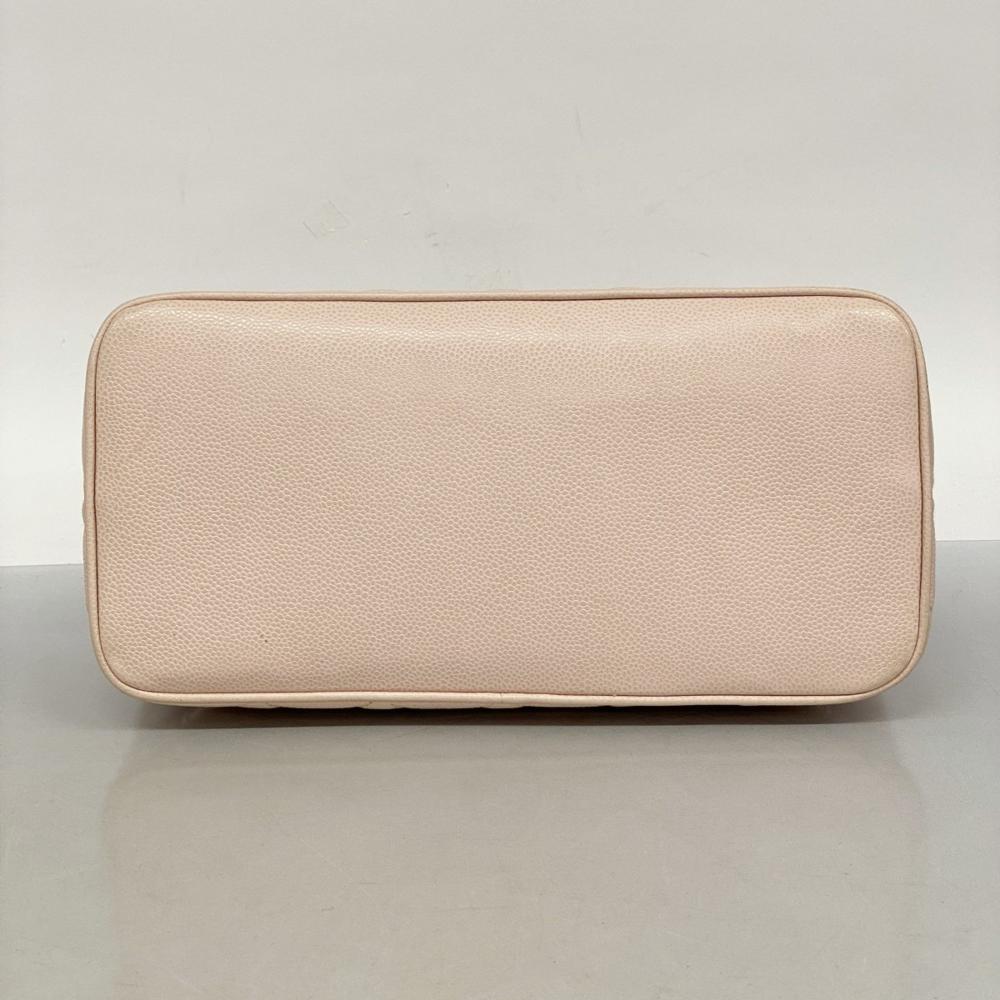 Pink Leather Chanel Tote