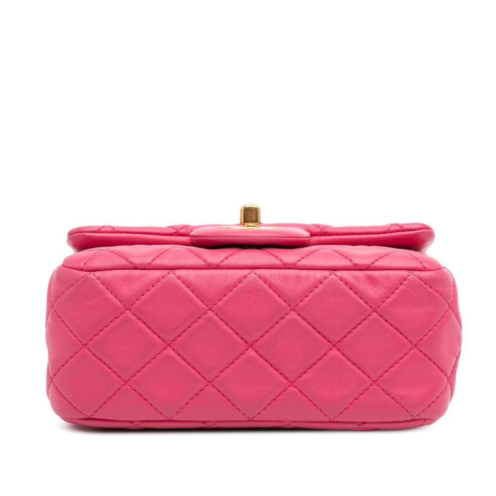 Pink Leather Chanel Flap Bag