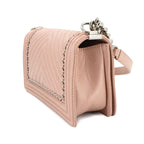 Pink Leather Chanel Travel Bag