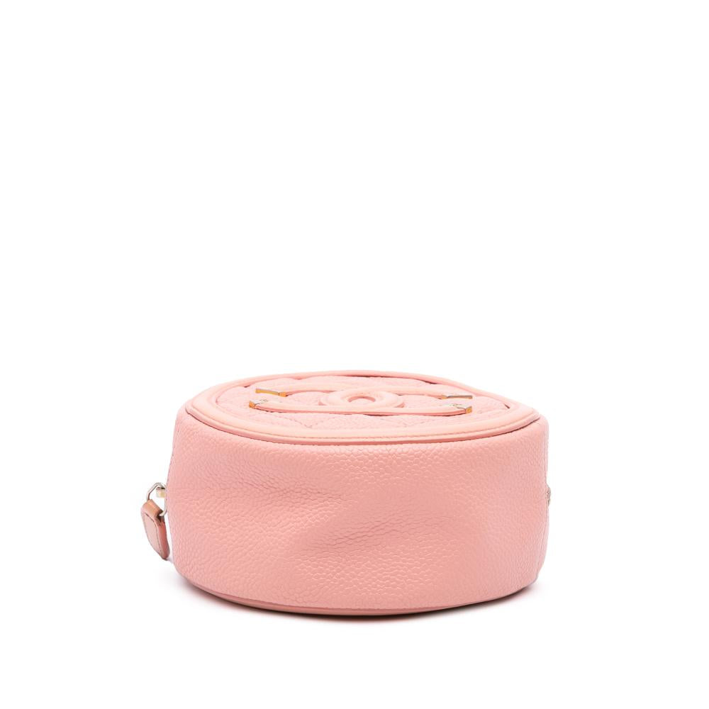 Pink Leather Chanel Crossbody Bag
