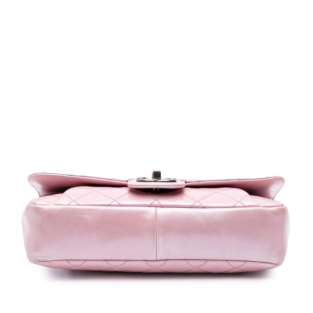 Pink Leather Chanel Flap Bag