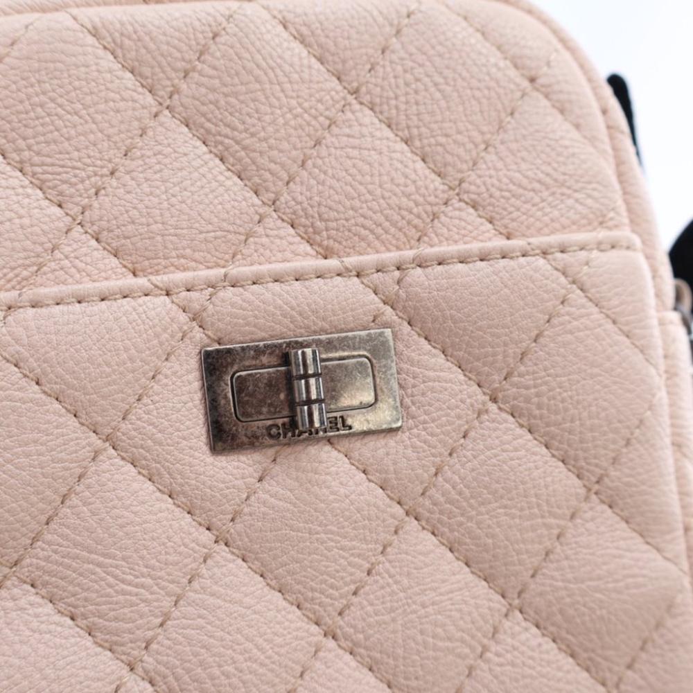 Pink Leather Chanel Crossbody Bag