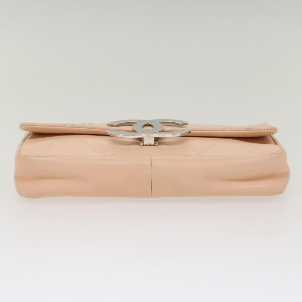 Pink Leather Chanel Shoulder Bag