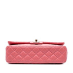 Pink Leather Chanel Flap Bag