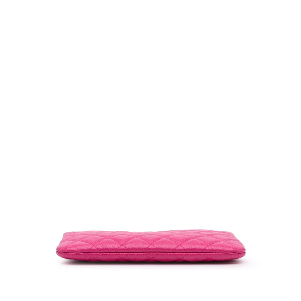 Pink Leather Chanel Clutch