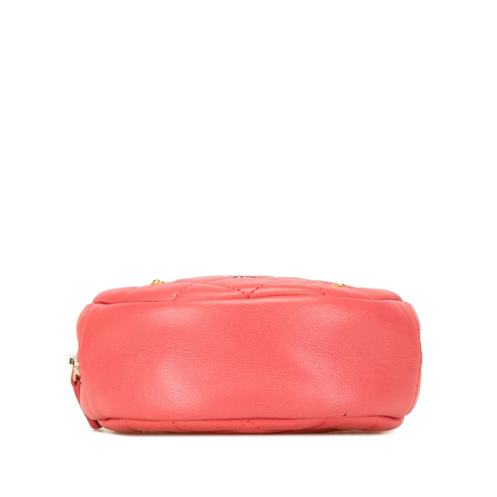 Pink Leather Chanel Crossbody Bag