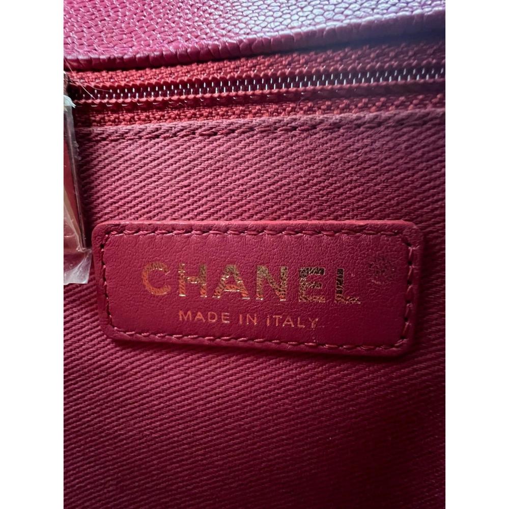 Pink Leather Chanel Flap Bag