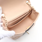 Pink Leather Chanel Crossbody Bag