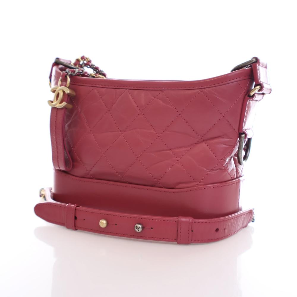 Pink Leather Chanel Shoulder Bag