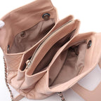 Pink Leather Chanel Shoulder Bag