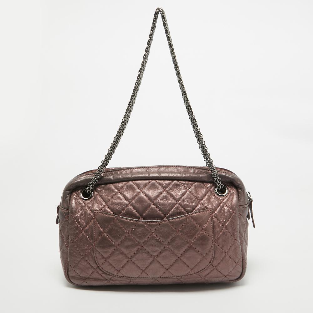 Pink Leather Chanel Shoulder Bag