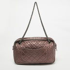 Pink Leather Chanel Shoulder Bag