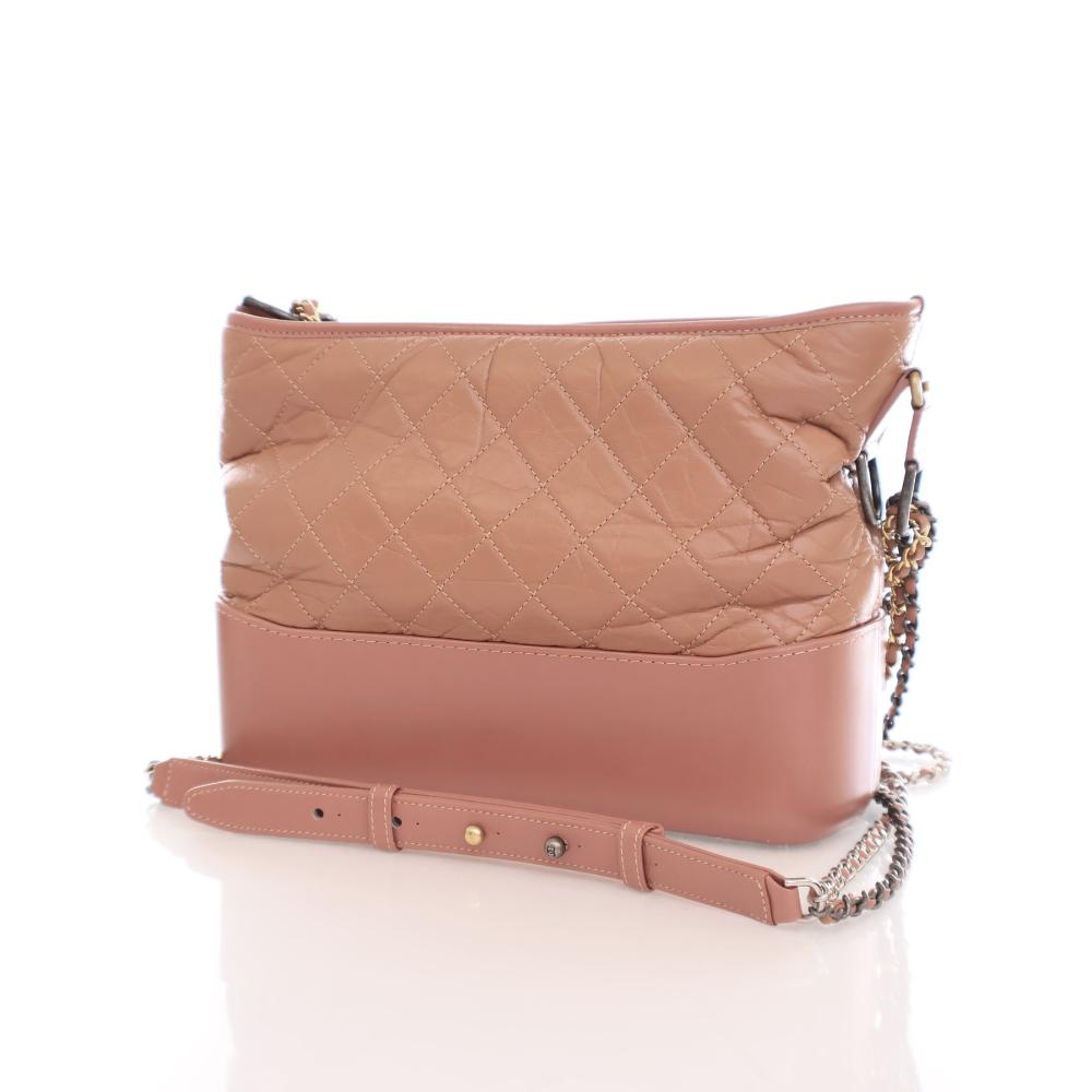 Pink Leather Chanel Crossbody Bag