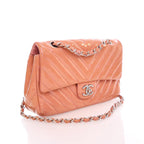 Pink Leather Chanel Flap Bag
