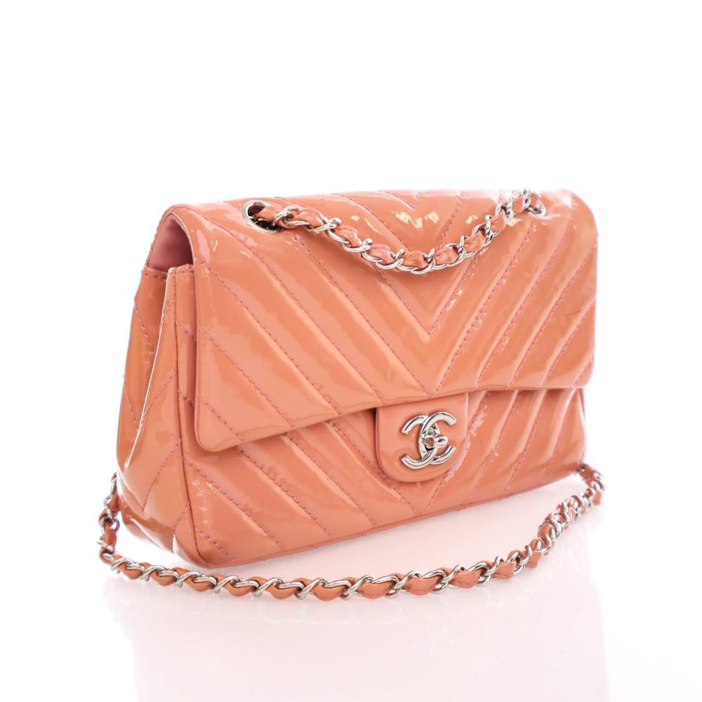 Pink Leather Chanel Flap Bag