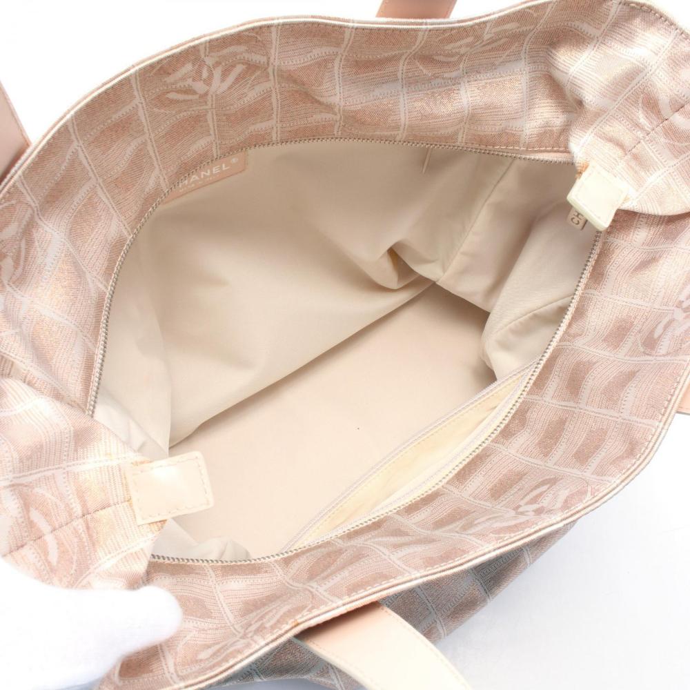 Pink Leather Chanel Travel Line