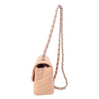 Pink Leather Chanel Crossbody Bag
