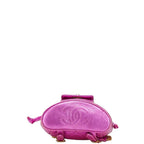 Pink Leather Chanel Backpack