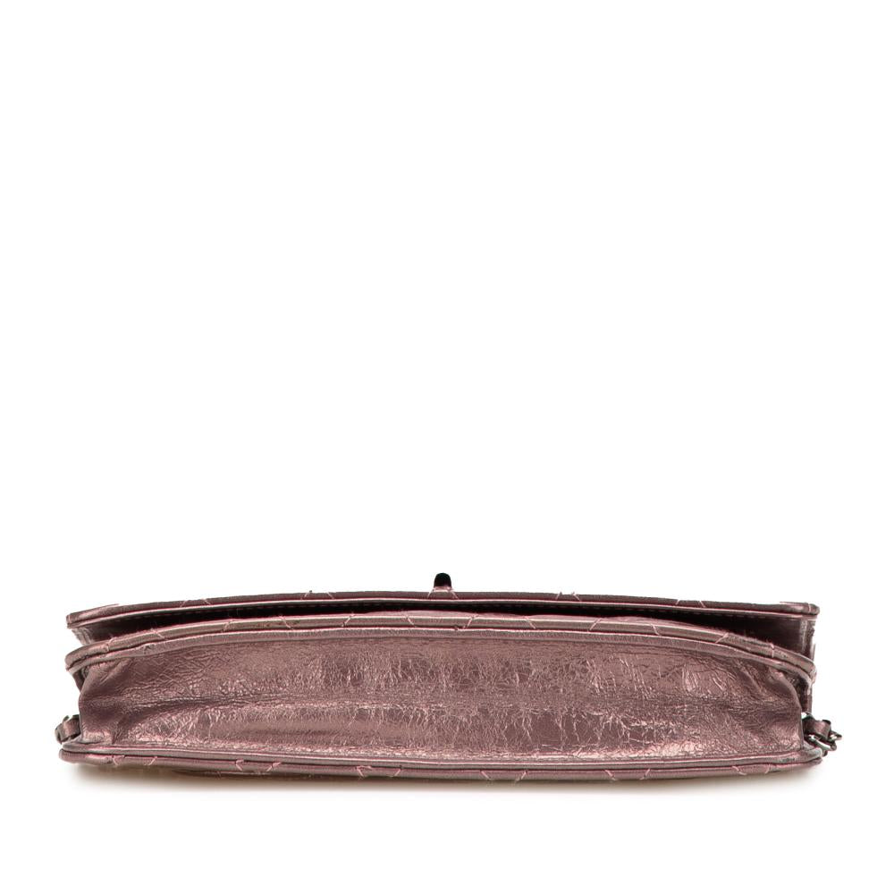 Pink Leather Chanel Wallet On Chain