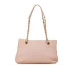 Pink Leather Chanel Tote