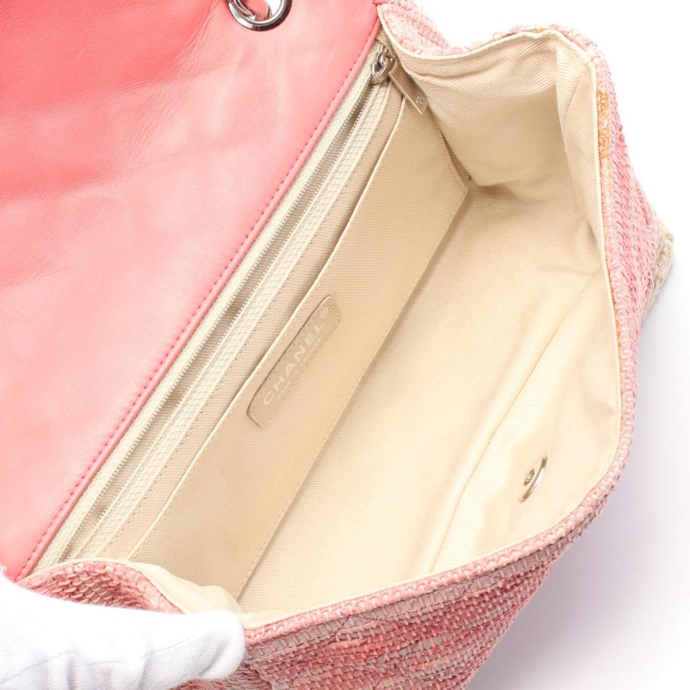 Pink Leather Chanel Shoulder Bag