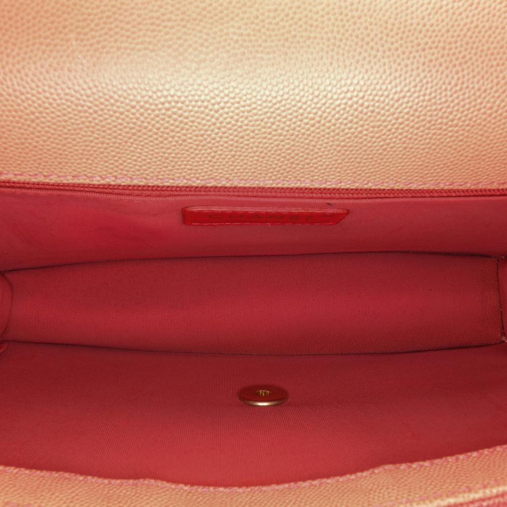 Pink Leather Chanel Flap Bag