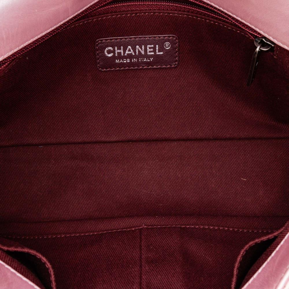 Pink Leather Chanel Flap Bag