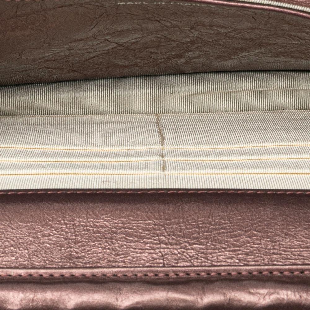 Pink Leather Chanel Wallet On Chain