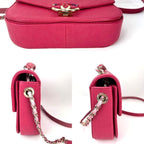 Pink Leather Chanel Flap Bag