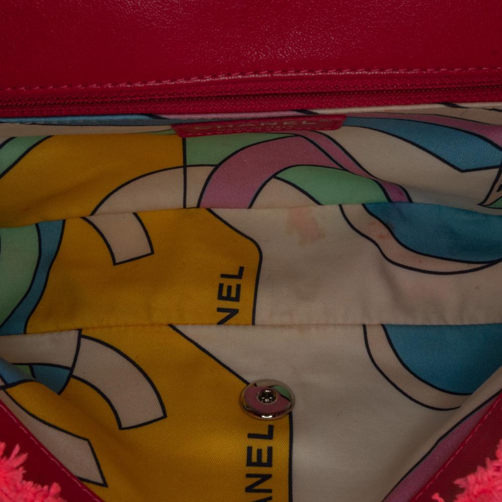 Pink Leather Chanel Flap Bag