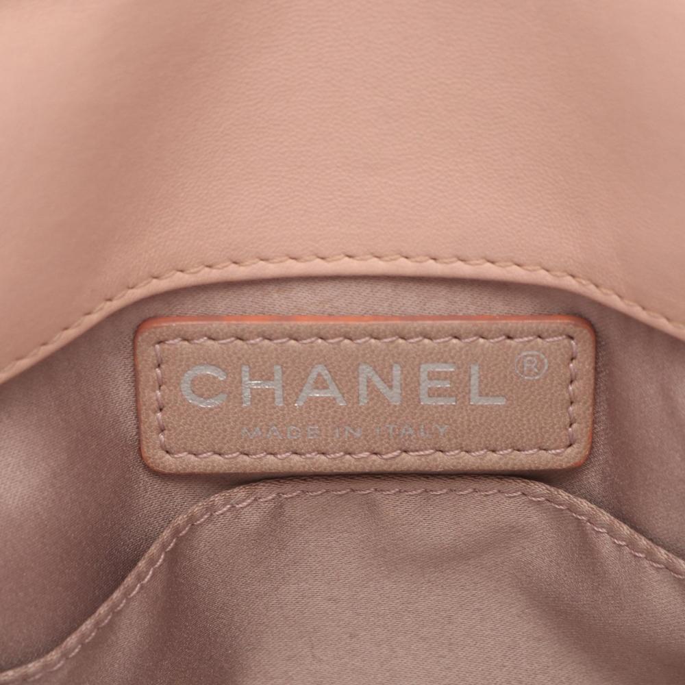 Pink Leather Chanel Shoulder Bag