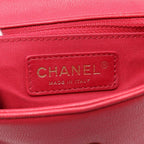 Pink Leather Chanel Shoulder Bag