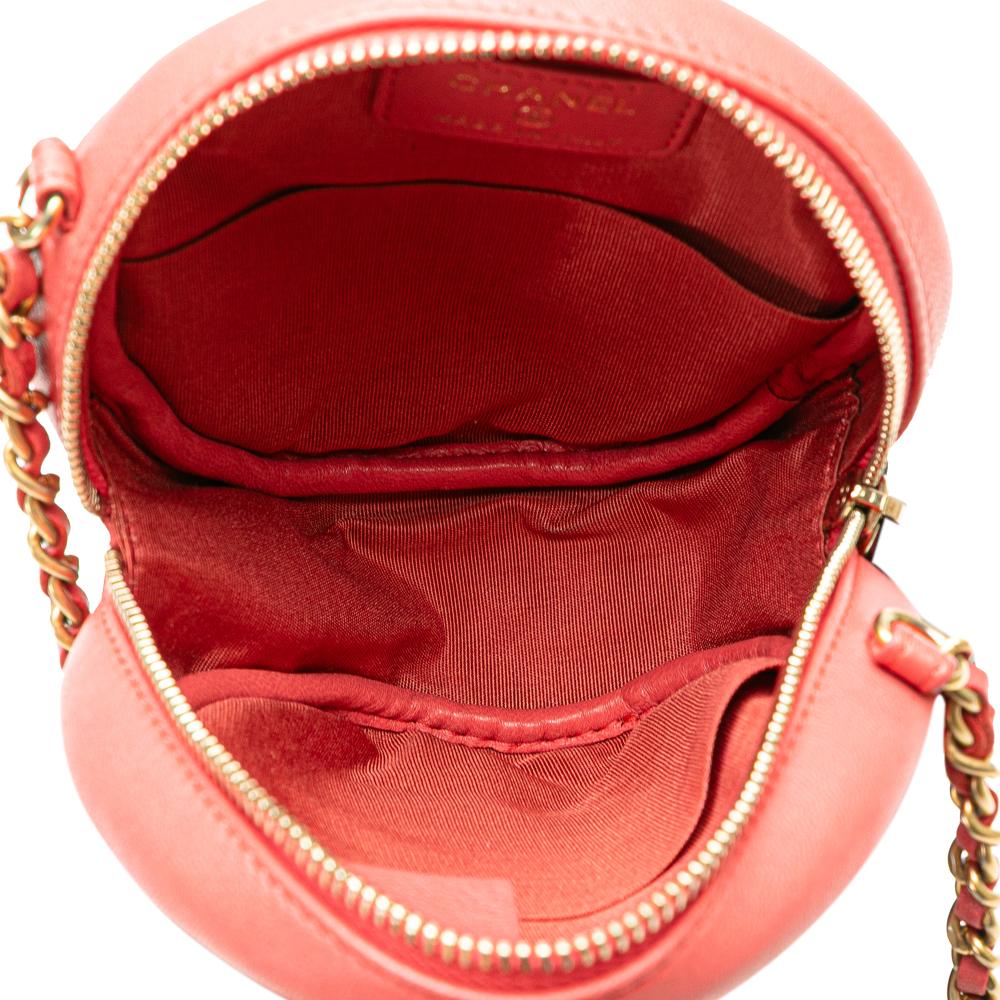 Pink Leather Chanel Crossbody Bag