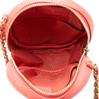 Pink Leather Chanel Crossbody Bag
