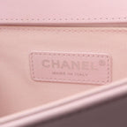 Pink Leather Chanel Shoulder Bag