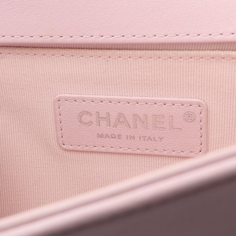 Pink Leather Chanel Shoulder Bag