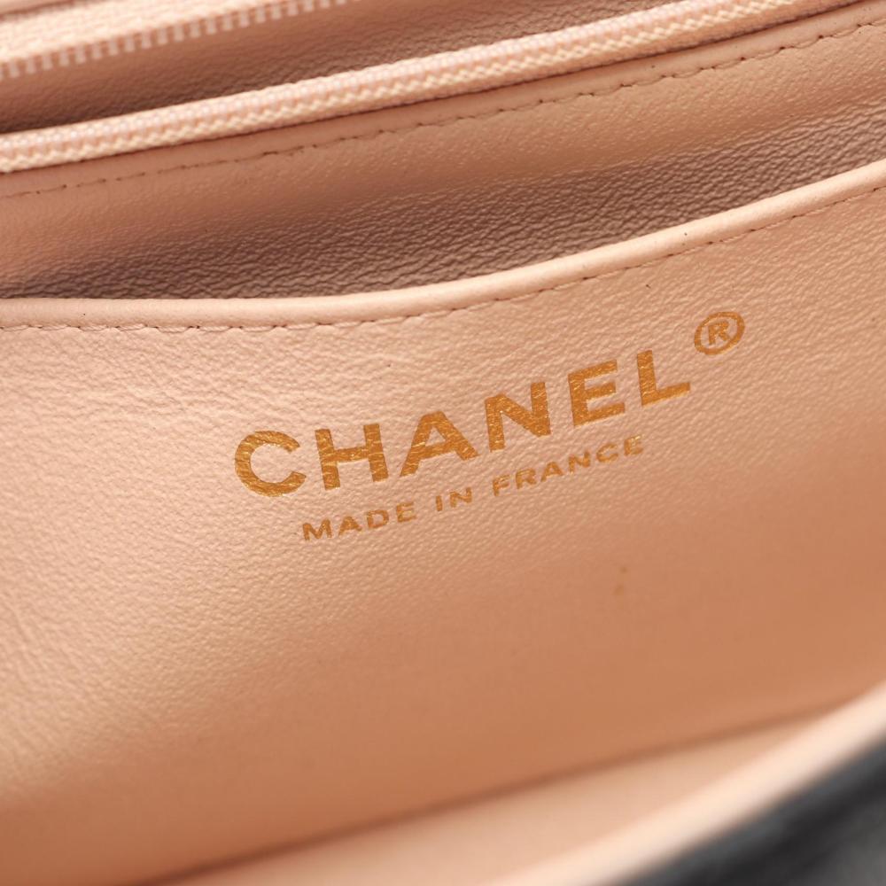 Pink Leather Chanel Crossbody Bag