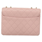 Pink Leather Chanel Shoulder Bag