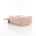 Pink Leather Chanel Crossbody Bag