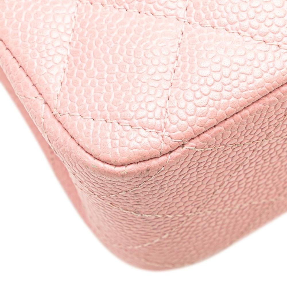 Pink Leather Chanel Flap Bag