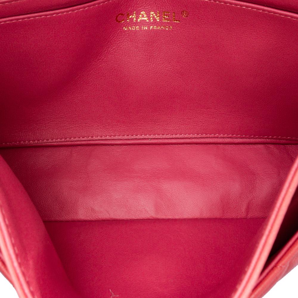 Pink Leather Chanel Flap Bag
