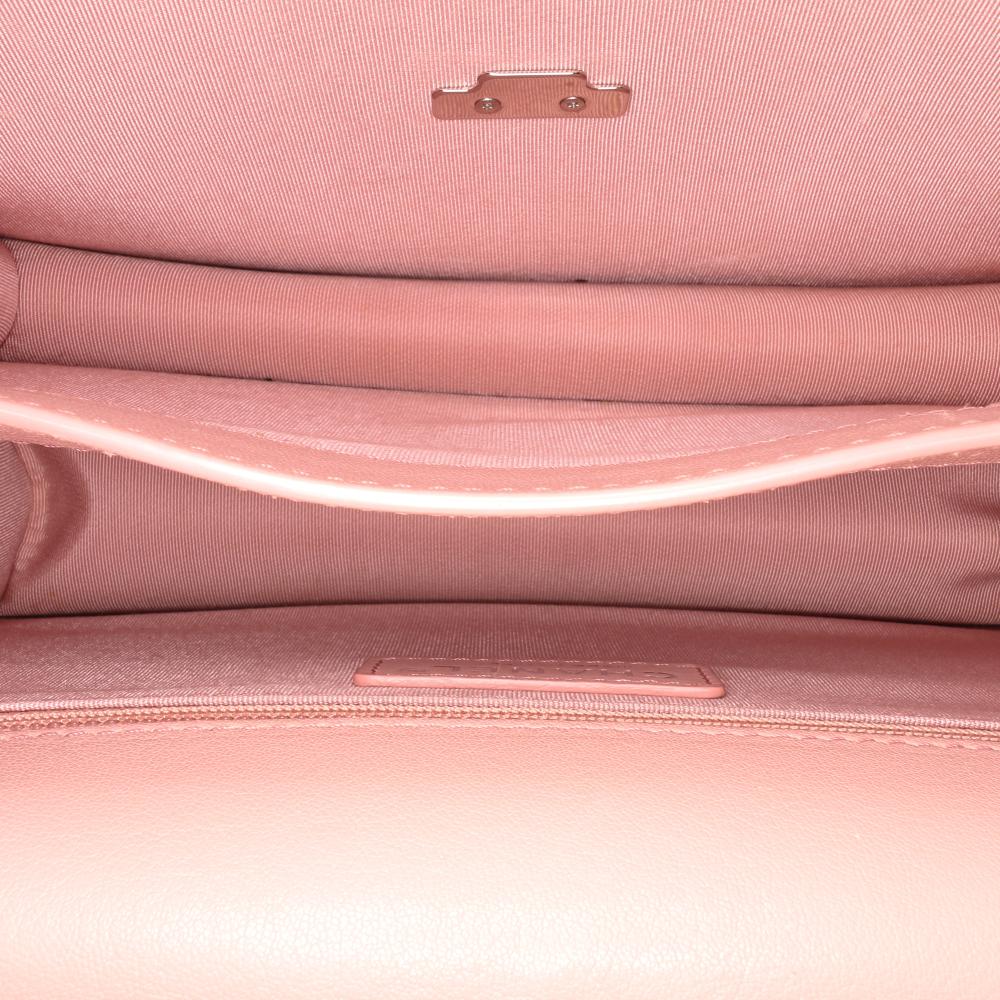 Pink Leather Chanel Flap Bag