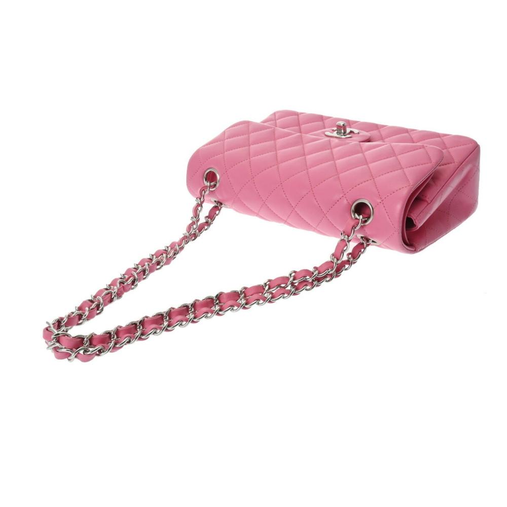 Pink Leather Chanel Flap Bag