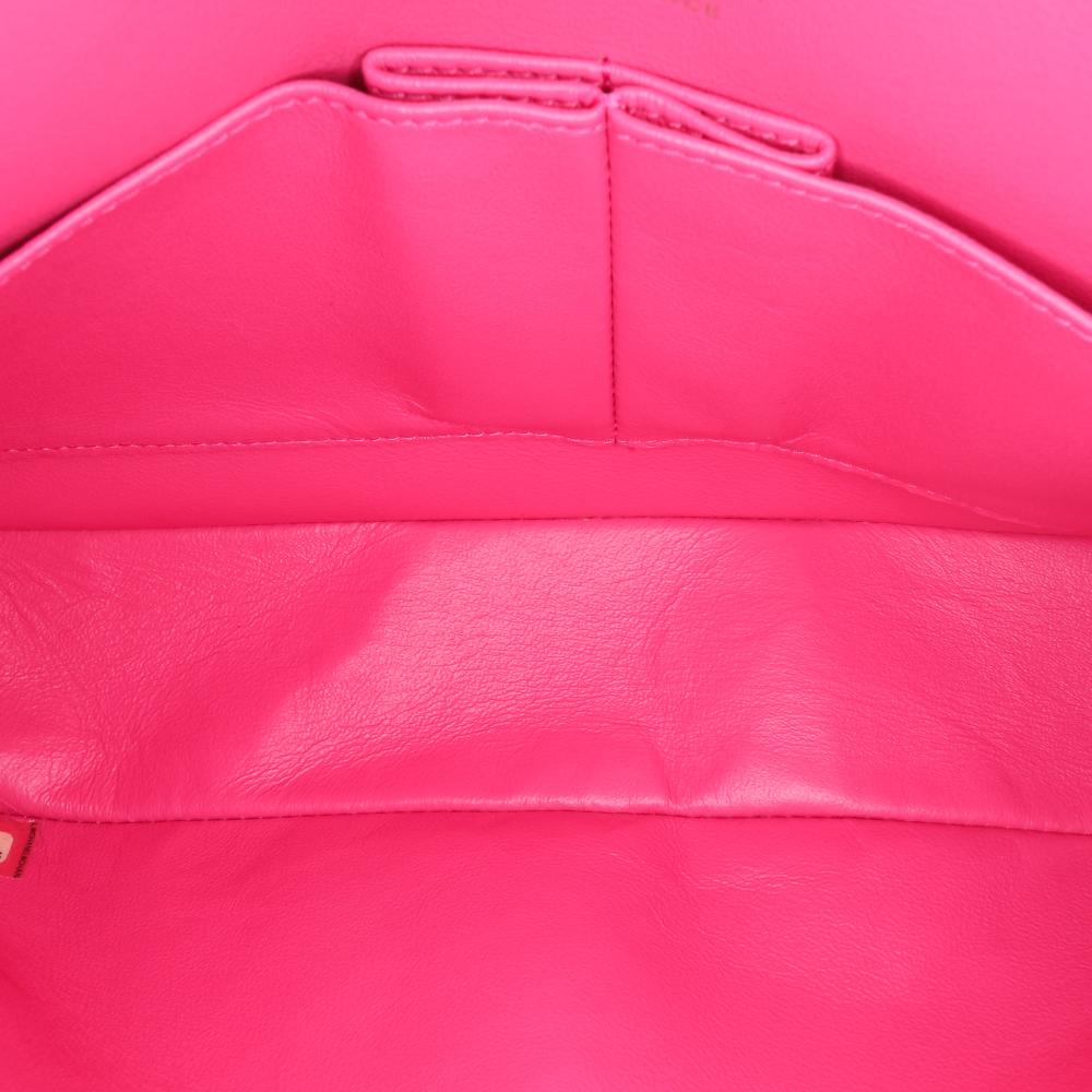 Pink Leather Chanel Flap Bag