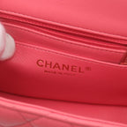 Pink Leather Chanel Shoulder Bag
