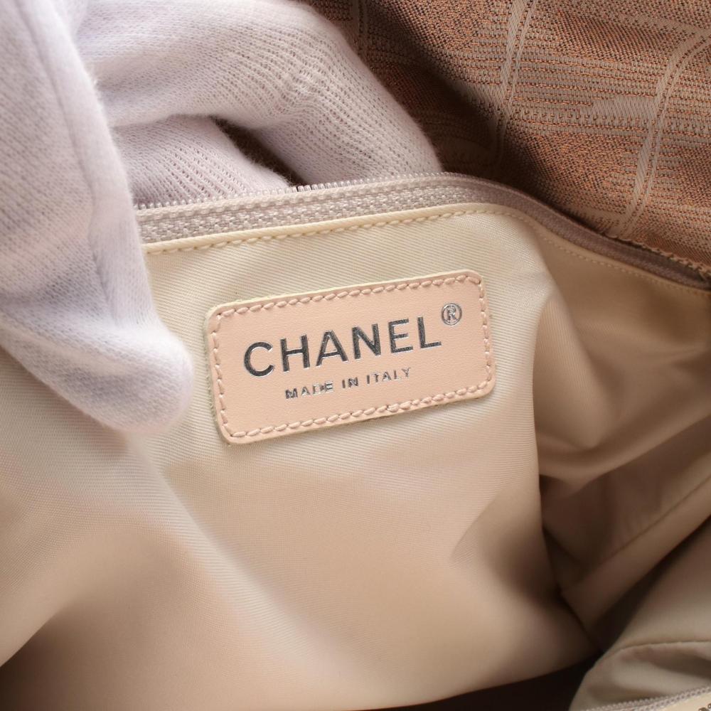 Pink Leather Chanel Travel Line