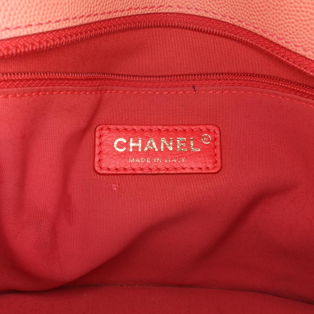 Pink Leather Chanel Flap Bag
